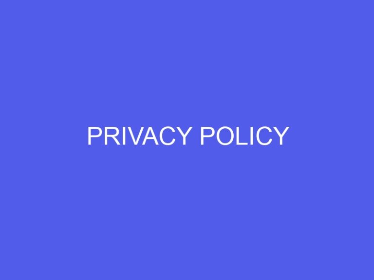 Privacy Policy